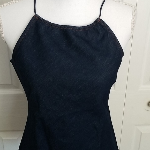 KENNETH COLE DENIM HALTER TOP - Picture 2 of 12